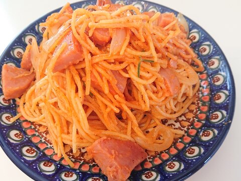 ボロニアソーセージのケチャップスパゲッティ